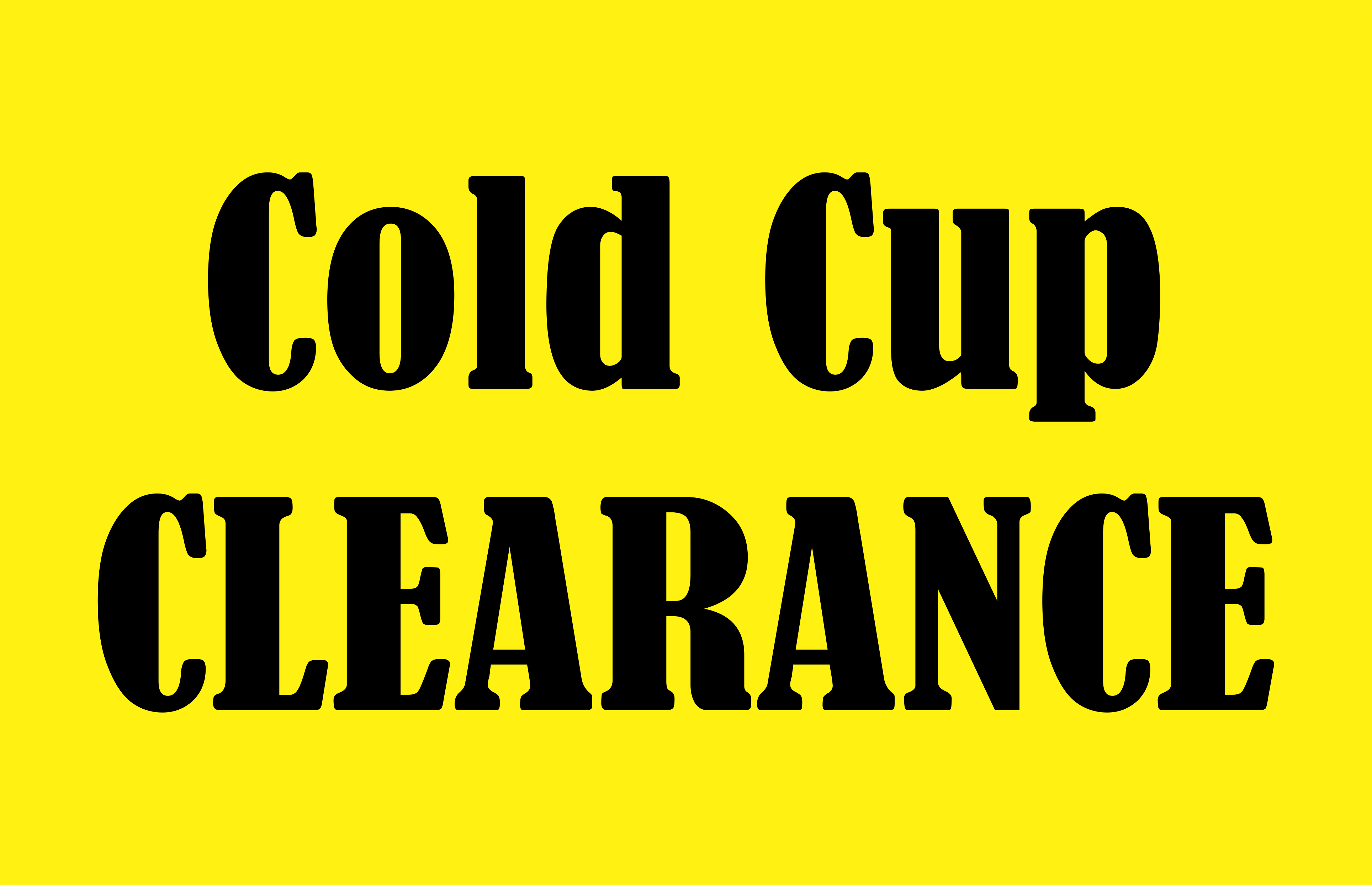 Hot Cups - Venti - 20oz - 30oz & Stickers Clearance